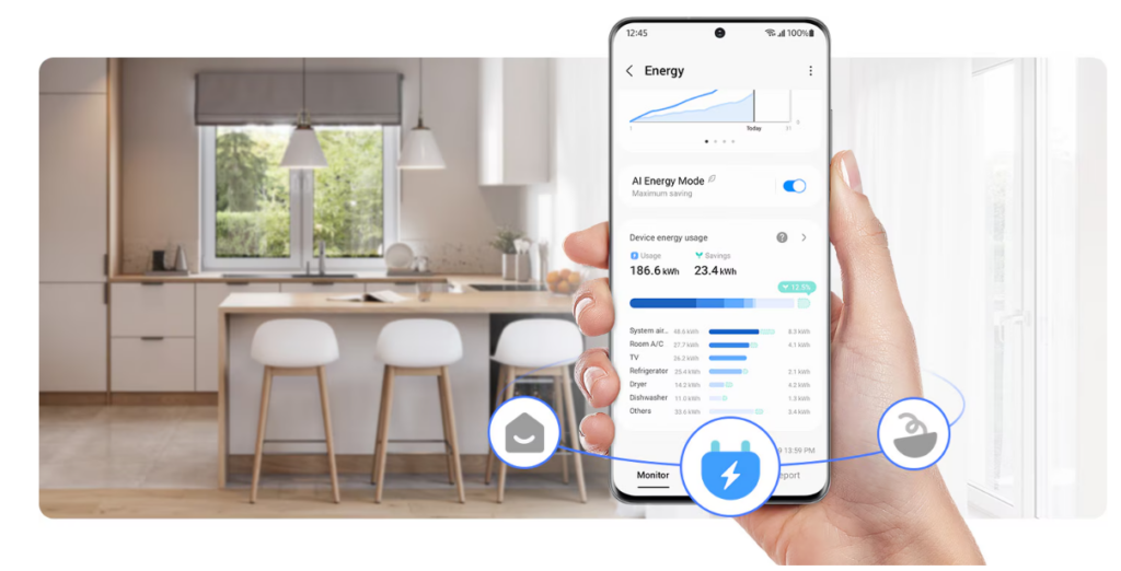 Gestion intelligente de l'énergie avec l'application SmartThings Energy de Samsung